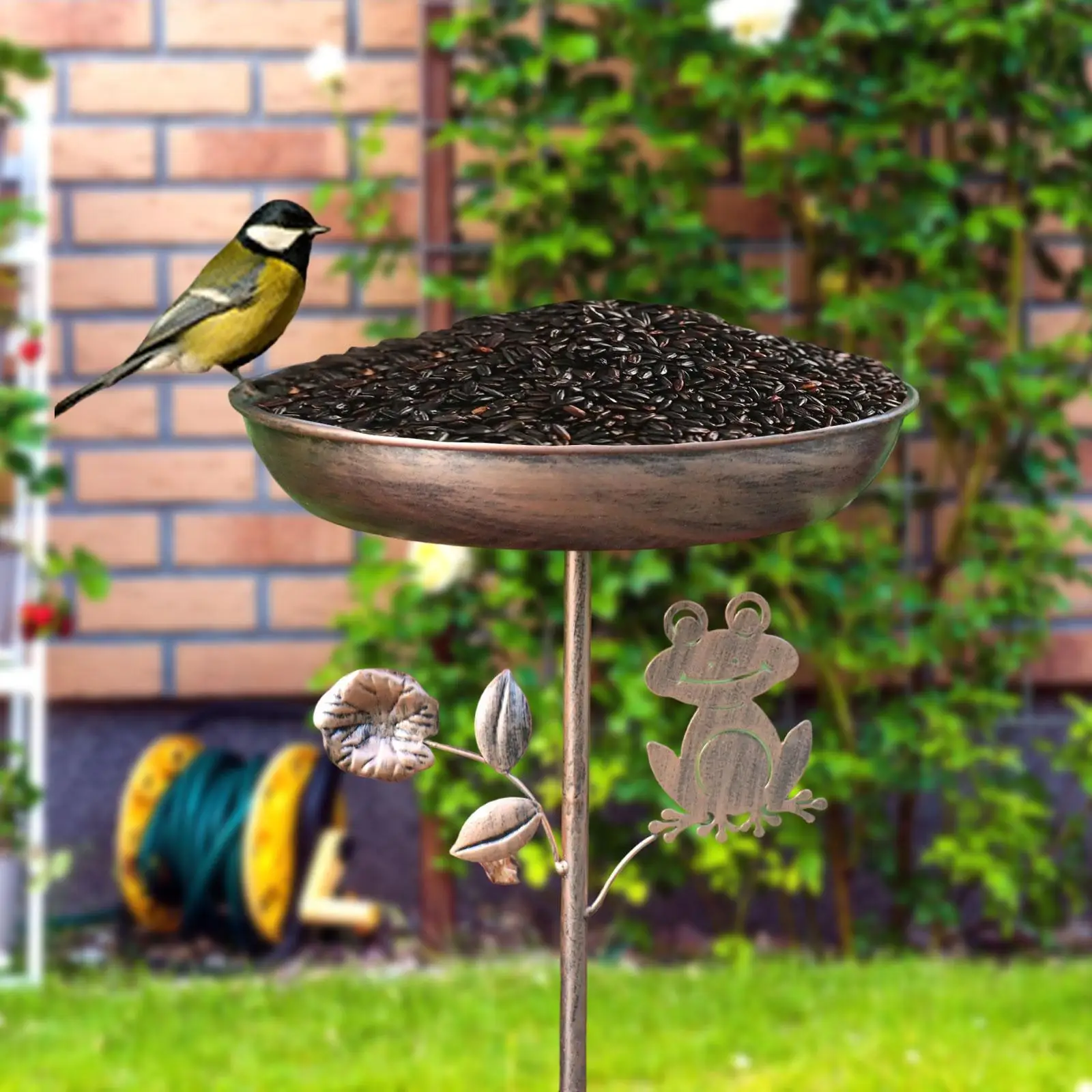 هدية حمام الطيور هووسورمينغ، حمام طيور أنيق لفناء الشرفة