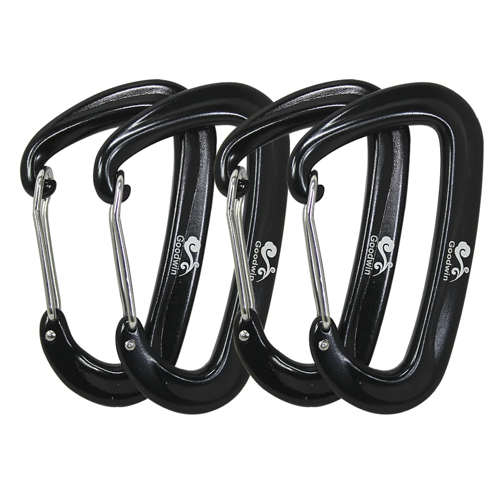 4Pcs Carabiner 12KN Heavy Duty Carabiner Clips Keychain Climbing Snap Clip Lock Buckle Hook for Hammocks Camping Hiking