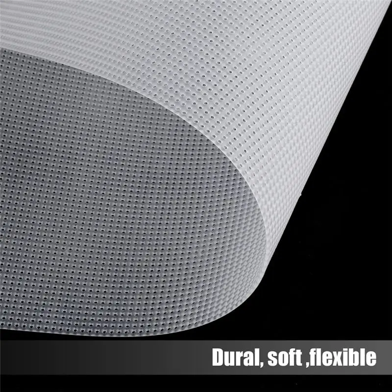 A98E-12Pcs 14 Count Plastic Mesh Canvas Sheets, 11X8.2 Inch White Needlepoint Craft Canvas Plastic Grid Sheet