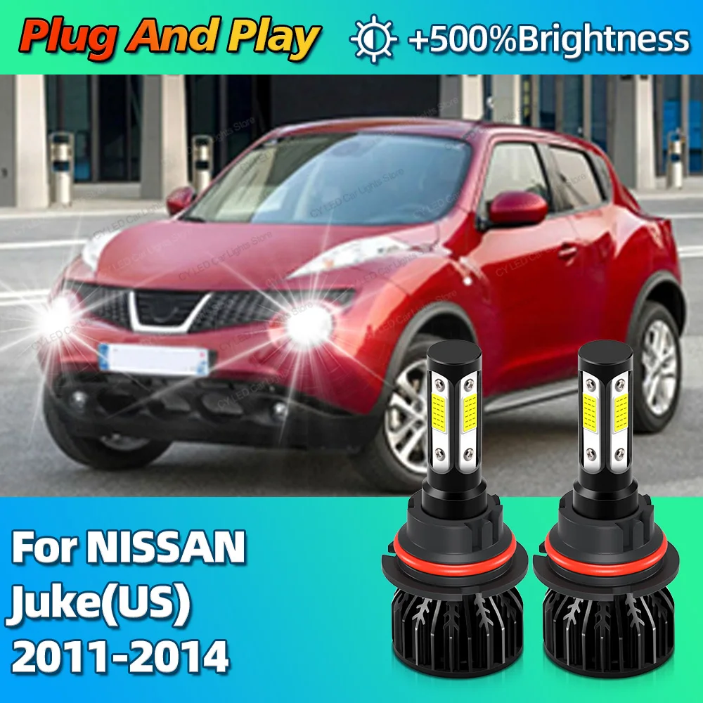

2 шт. Turbo 30000Lm автомобильные фары светодиодные лампы CANBUS огни 9007 для NISSAN Juke (США) 2011 2012 2013 2014 фара