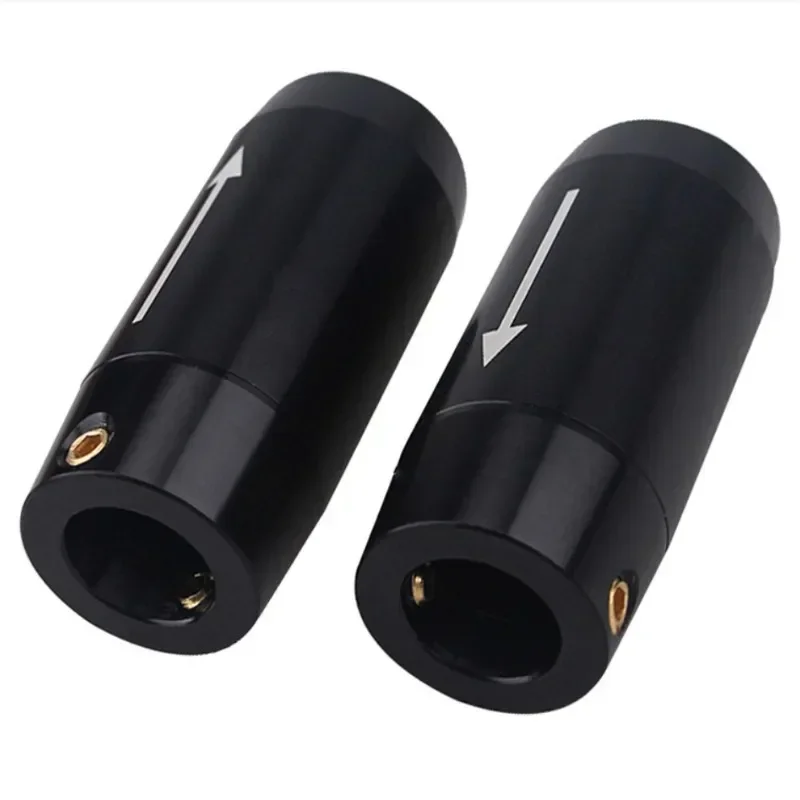 1 pair HiFi Aluminium Y Splitter Speaker Audio Power Cable Wire Adapter Plug