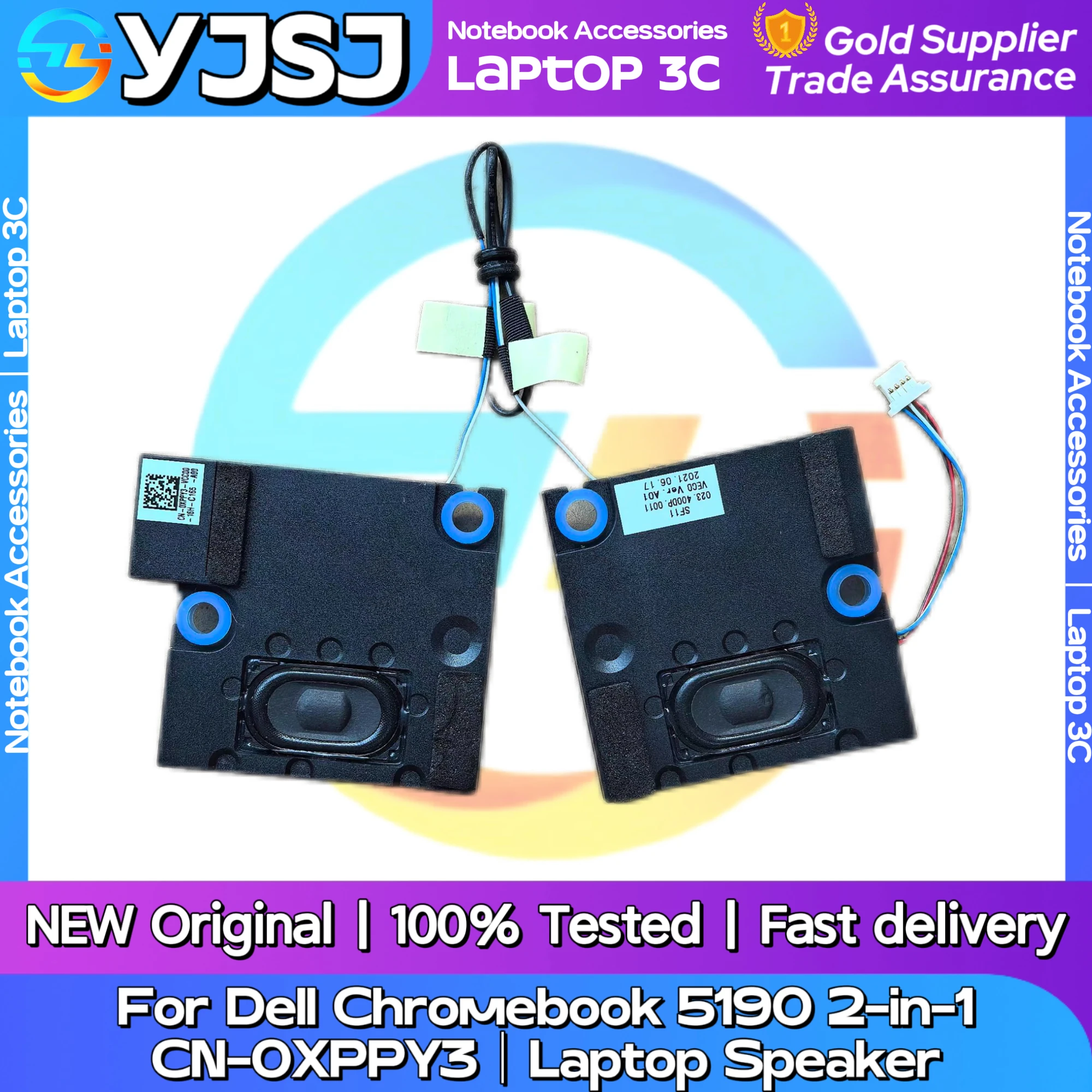 

New Original Laptop Notebook Audio Speaker For Dell Chromebook 5190 2-in-1 built-in speaker horn audio CN-0XPPY3