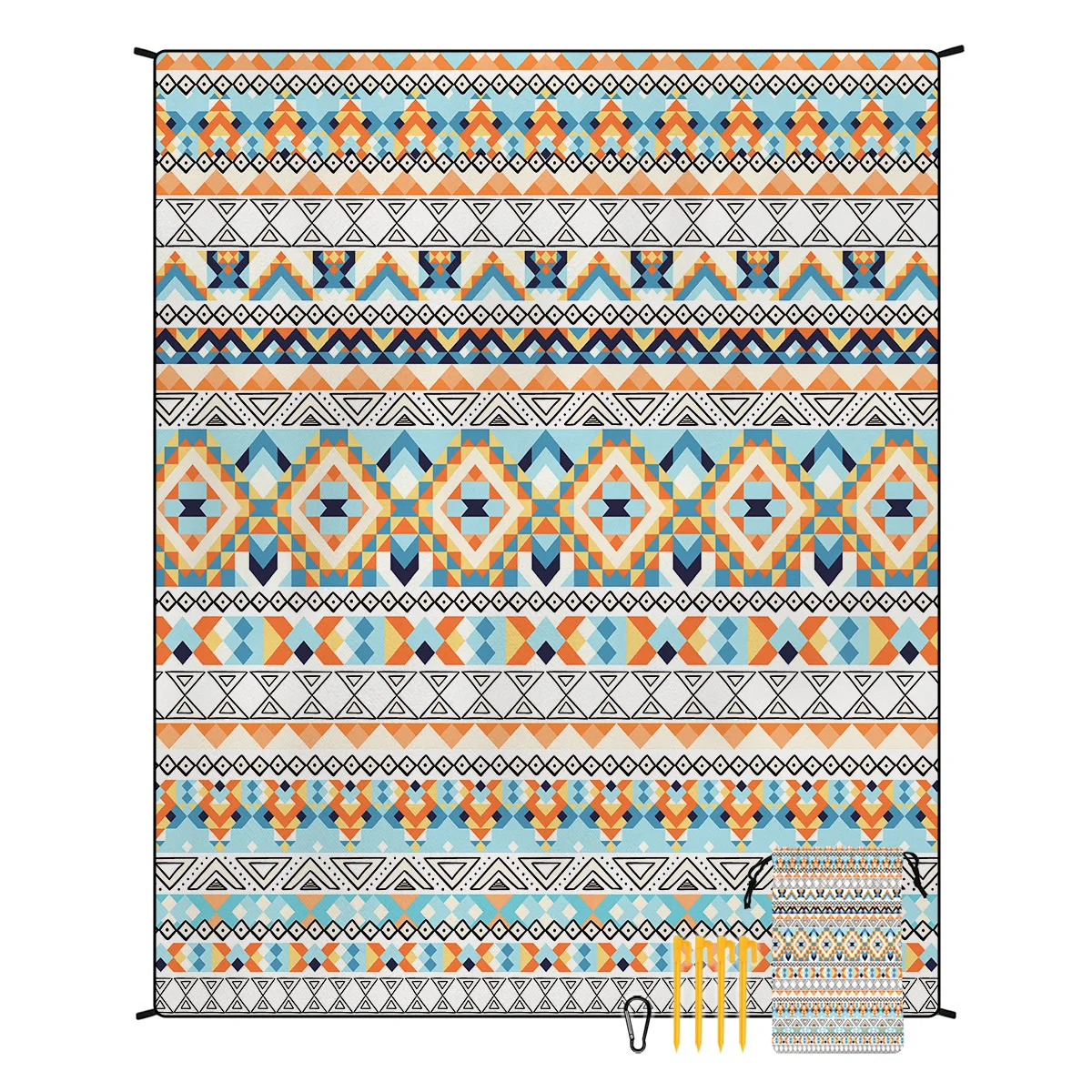 

Быстросохнущее пляжное одеяло: пескозащитное, водостойкое и портативное для кемпинга, пикников и семейных прогулок.