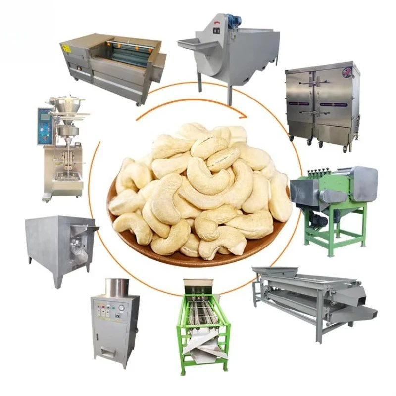 Customized Cashew Nuts Peeling Shelling Processing Factory Automatic Cashew Processing Line Industrial High Efficiency Machinery