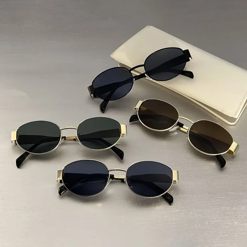 4 Pairs of Oval Retro Glasses. Novel Design, Comfortable Wearing, Must-have for Festivals, Popular Choice image 3