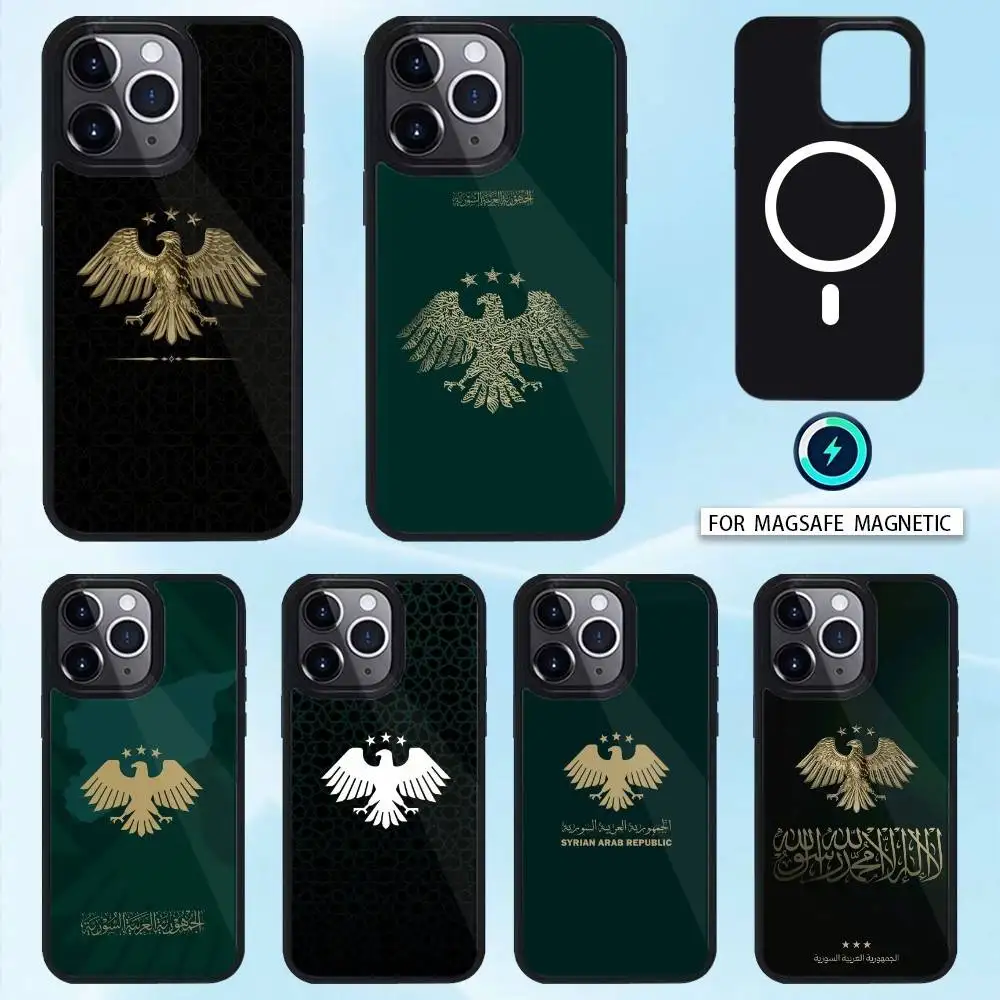 

S-Syrian A-Arab Republic Syria Phone Case For iPhone 17,16,15,14,13,12,Pro,Max For Magsafe Magnetic Wireless Charging