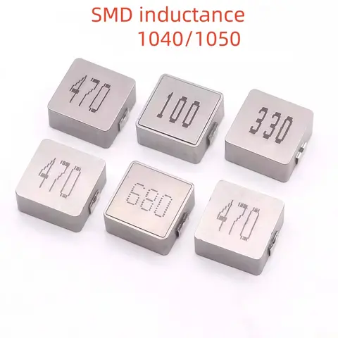 10PCS SMD Inductor, Integrated Power Winding Inductor 1040 1050 DC High Current SMD Inductor Coil