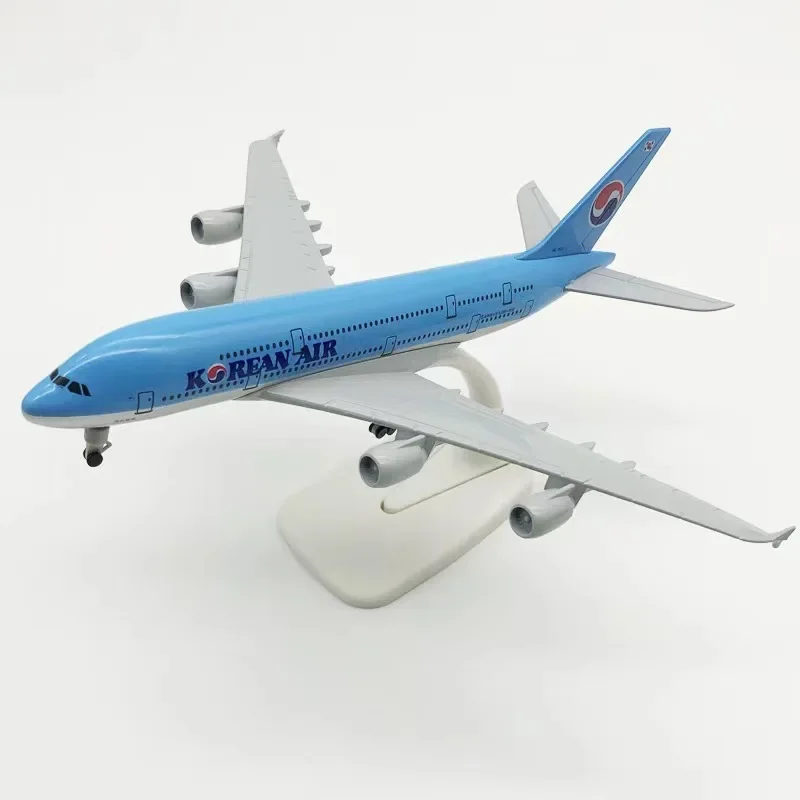 20cm Alloy Metal KOREA KOREAN AIR Airbus 380 A380 Airways Airplane Model Diecast Air Plane Model Aircraft w Wheels Aeroplane