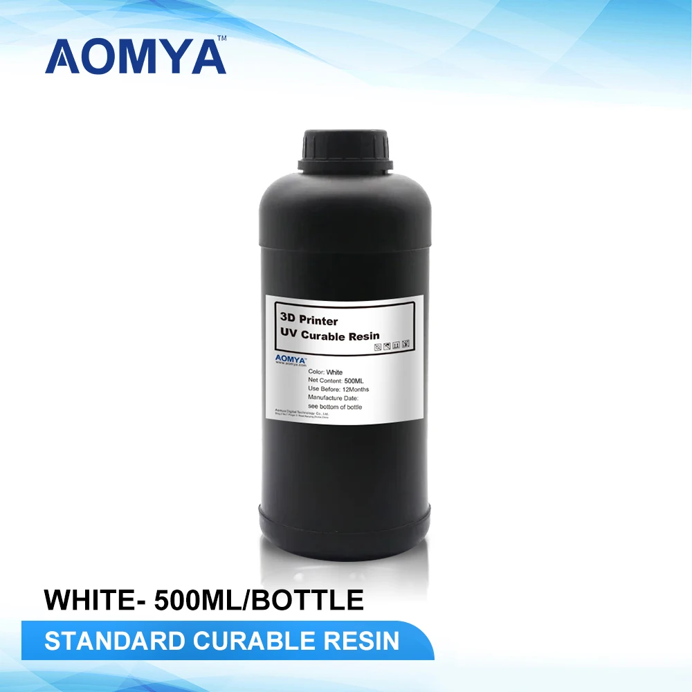 Aomya 3D print resin,405nm Standard Resin,UV Photosensitive Resin for LCD/DCP Printing Liquid Photopolymer 500ml