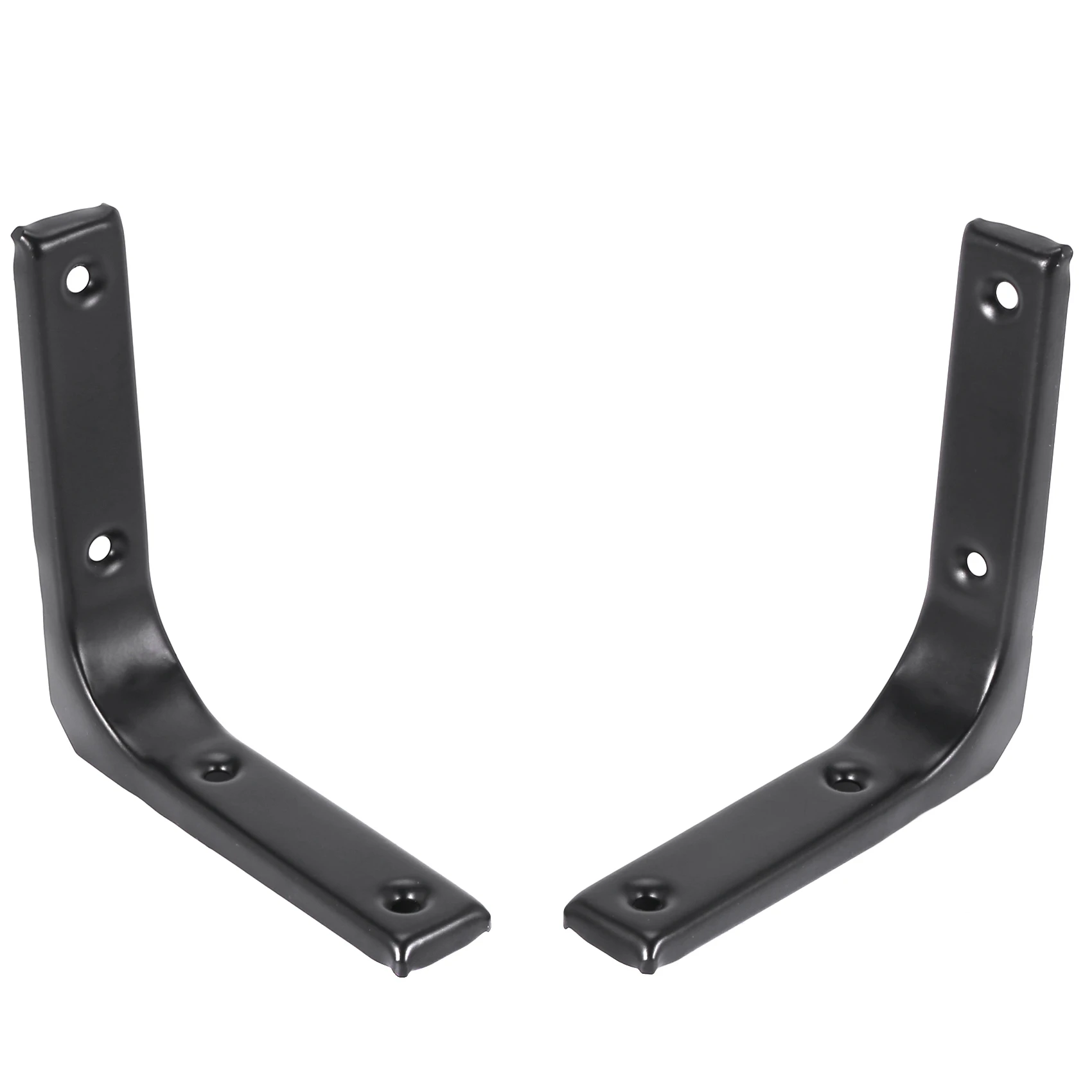 4 قطع من دعامة رف الجدار الحديدي، دعامة دعم الرف شديدة التحمل، دعامة زاوية مشتركة للزينة، أسود ساخن!