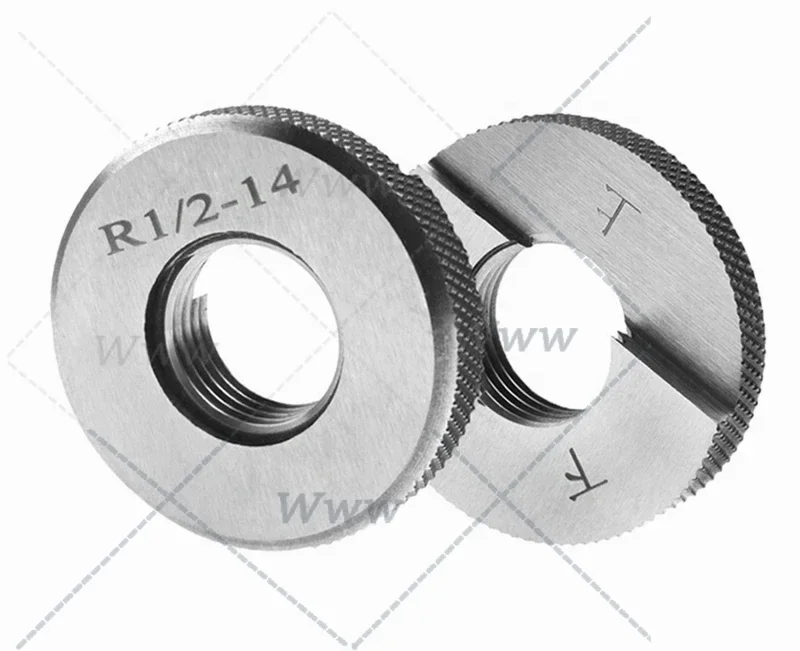 Ring Gauge R1/8, R1/4, R1/2, R3/8, R3/4, R1- R2 Inch Taper Pipe Thread Ring Gauges Go Nogo Customize Screw Ring O Gages