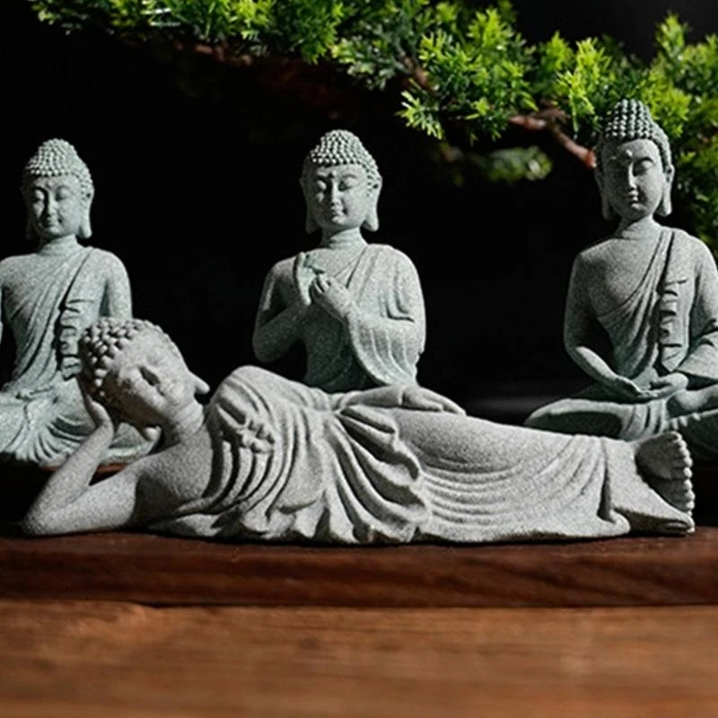 

Sleepings Buddhas Statue Buddhas Sculpture Home Meditations Decors Reclining Buddhas Figurines Statue Table Centrepieces