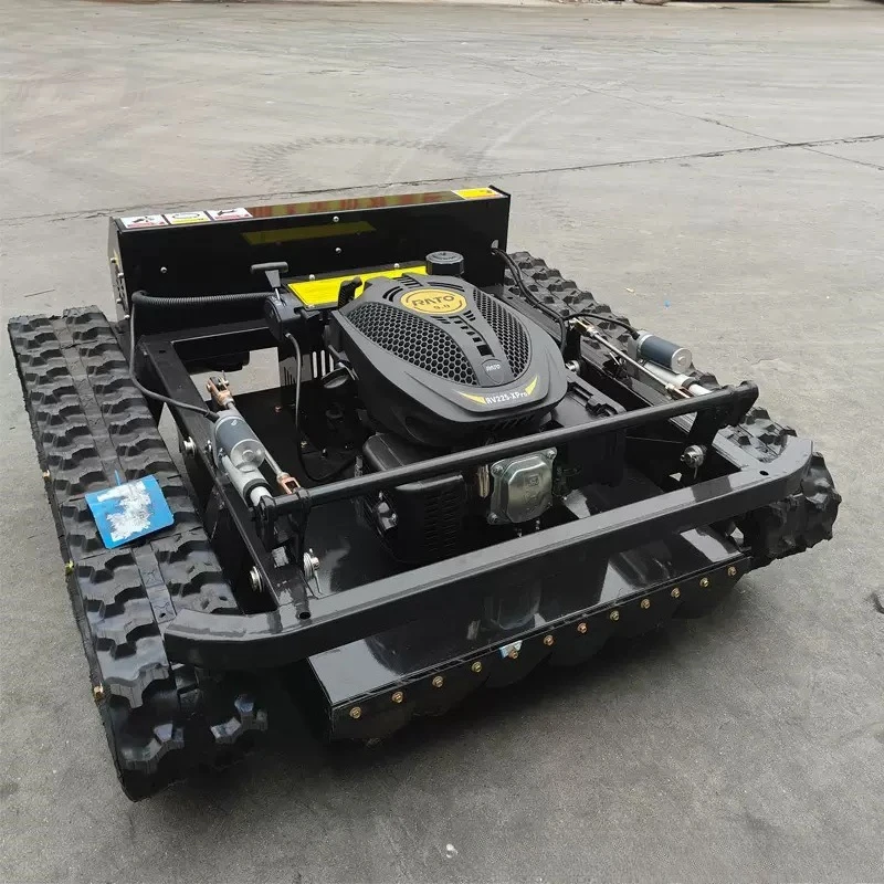 Garden orchard weeding mower crawler remote control lawn mower household small crawler engine