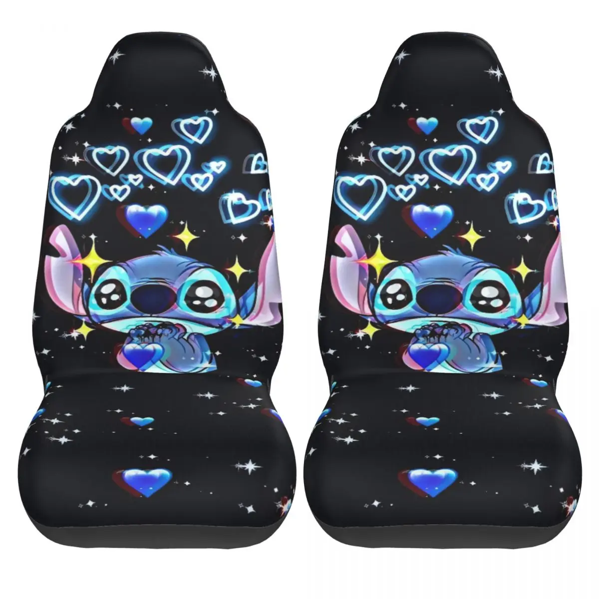 

Stitch Car Seat Covers Polyester Comfortable Auto Seat Covers Two Pieces Premium Truck Cover