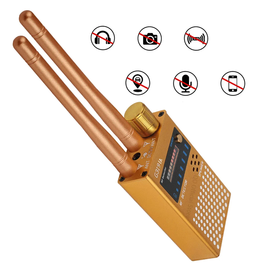 

Multi-Function GSM Audio Bug Finder GPS Scanner Wireless RF Signal Tracker Detector Anti-Spy Anti Candid Hidden Camera Detect