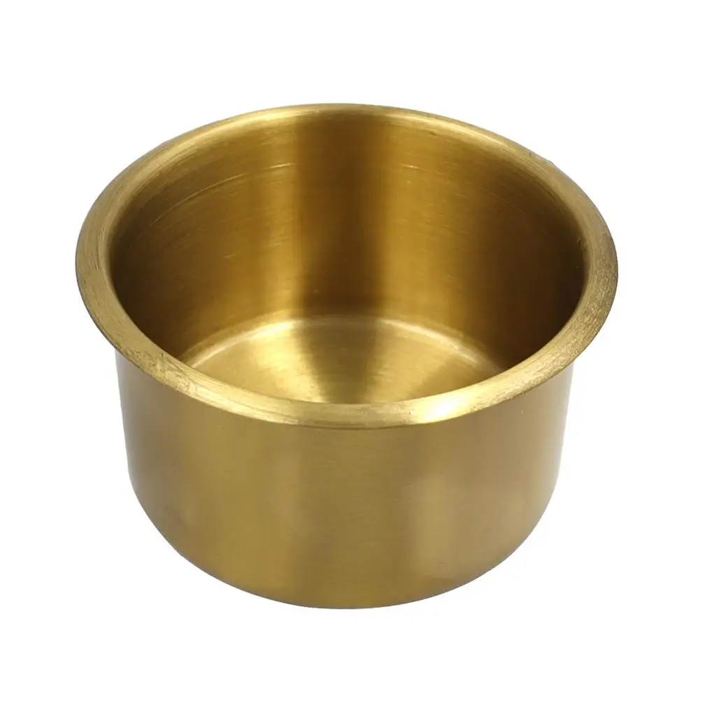

Cup Holder 9x55CM Copper RV Yacht Vehicle Poker Table Easy Install Corrosion Resistance Smooth Surface Drink Can Holder