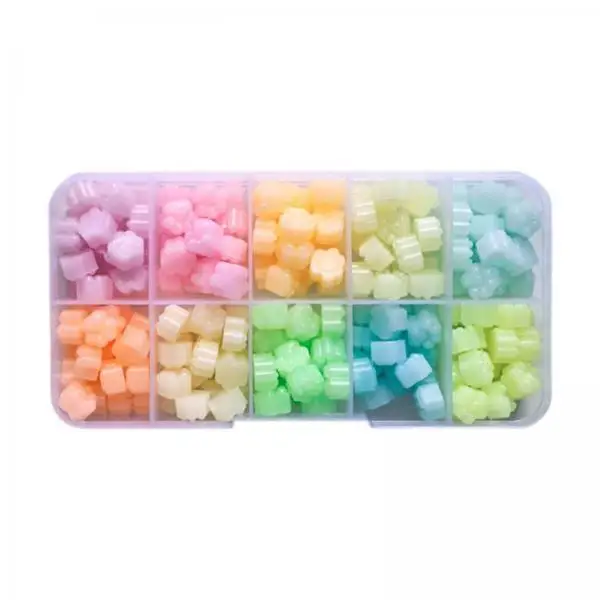 Sealing Wax Beads Multicolor Luminous Stamp Beans Plastic Craft Set for Letters Invitations Cards Parcels and Gifts