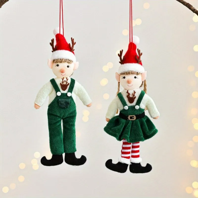 

Christmas Angel Elf Doll Pendant Christmas Tree Decorations New Year Gift Navidad Home Decor Xmas Ornaments Noel Natal