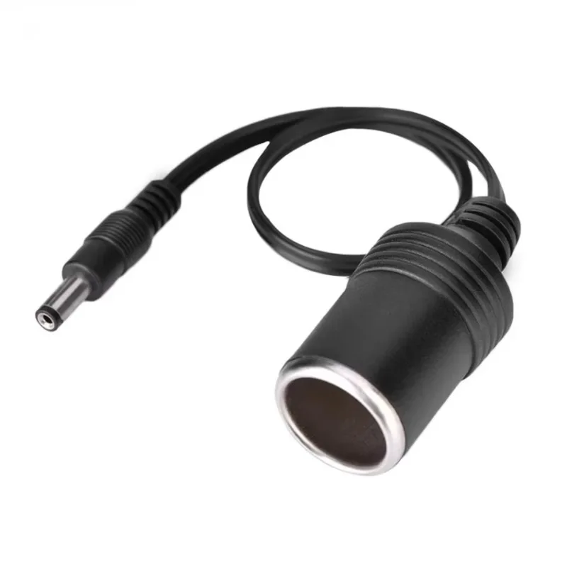 

The Mother Seat of The Cigarette Lighter Turns DC5.5*2.5 Male Head, Car-mounted High Power Socket Extension Cable Seat Charging
