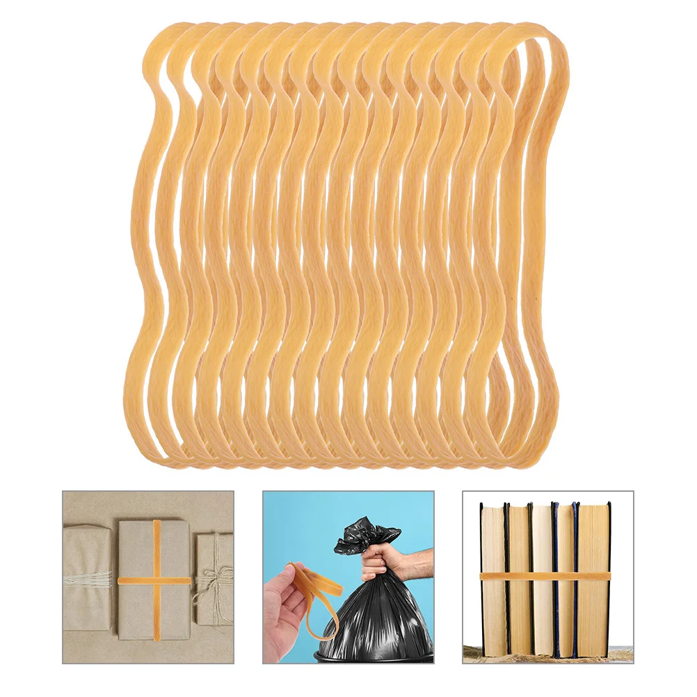 

1 Bag Of Elastic Rubber Bands Large Thick Reusable Strong For Office Home Organization File Documents Binding Belt Wide