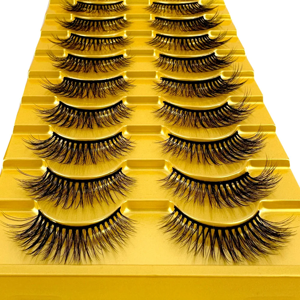 38 Stile 10 Paar Natürliche Lange 3D Nerz Falsche Wimpern Make-up-Set Nerz-Wimpernverlängerung Kurze Wimpern – Detail 12