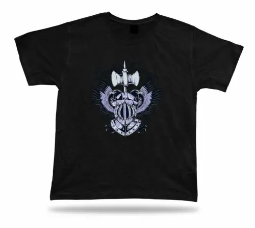 Tshirt Tee Shirt Birthday Gift Idea Loyalty Courage Armor Helmet Knight Emblam