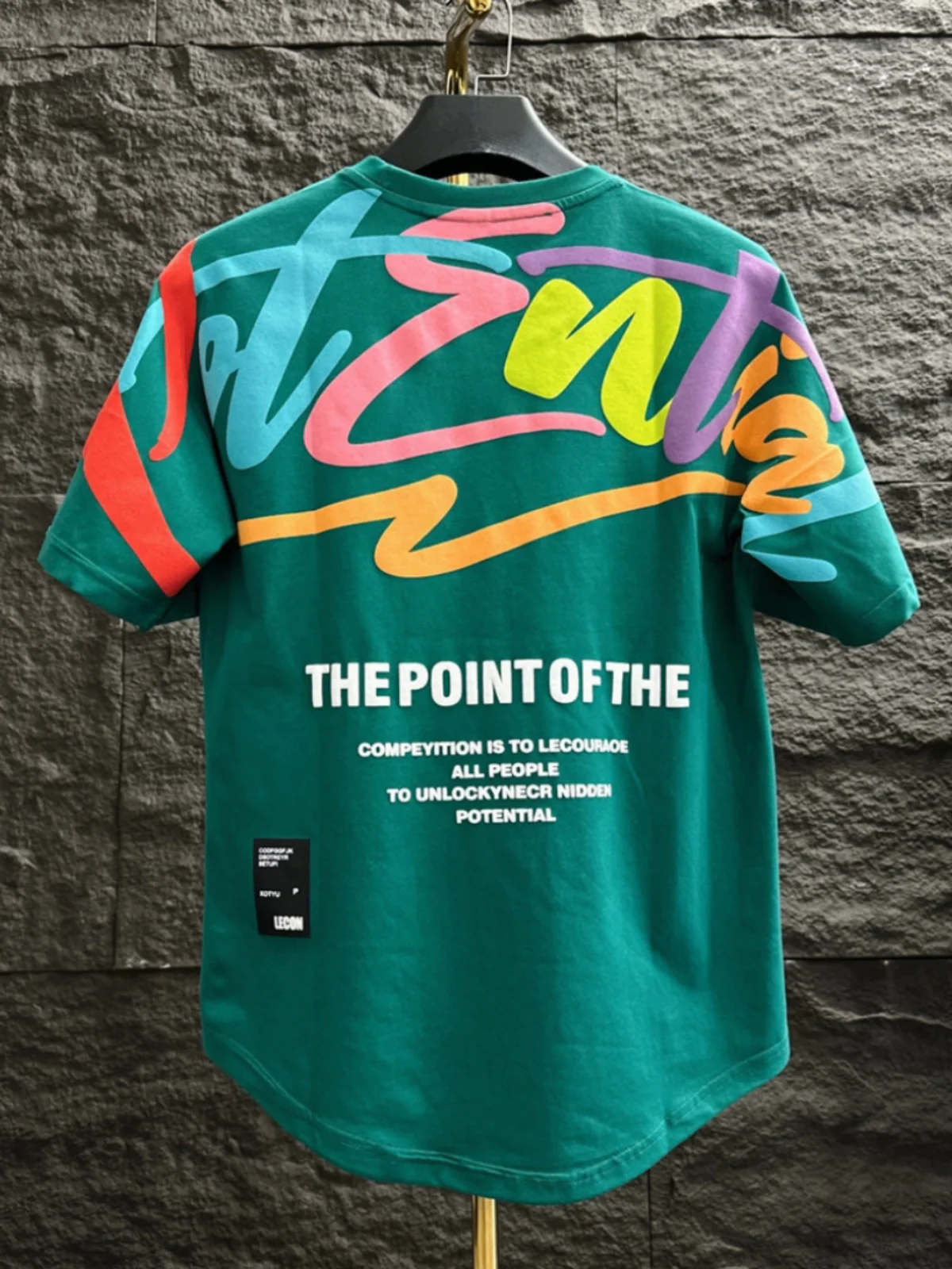 Summer 2024 Men's Casual Short Sleeve T-shirt Trendy Brand Personality Print round Neck Short Top Youth Fashion Anti-Wrinkle