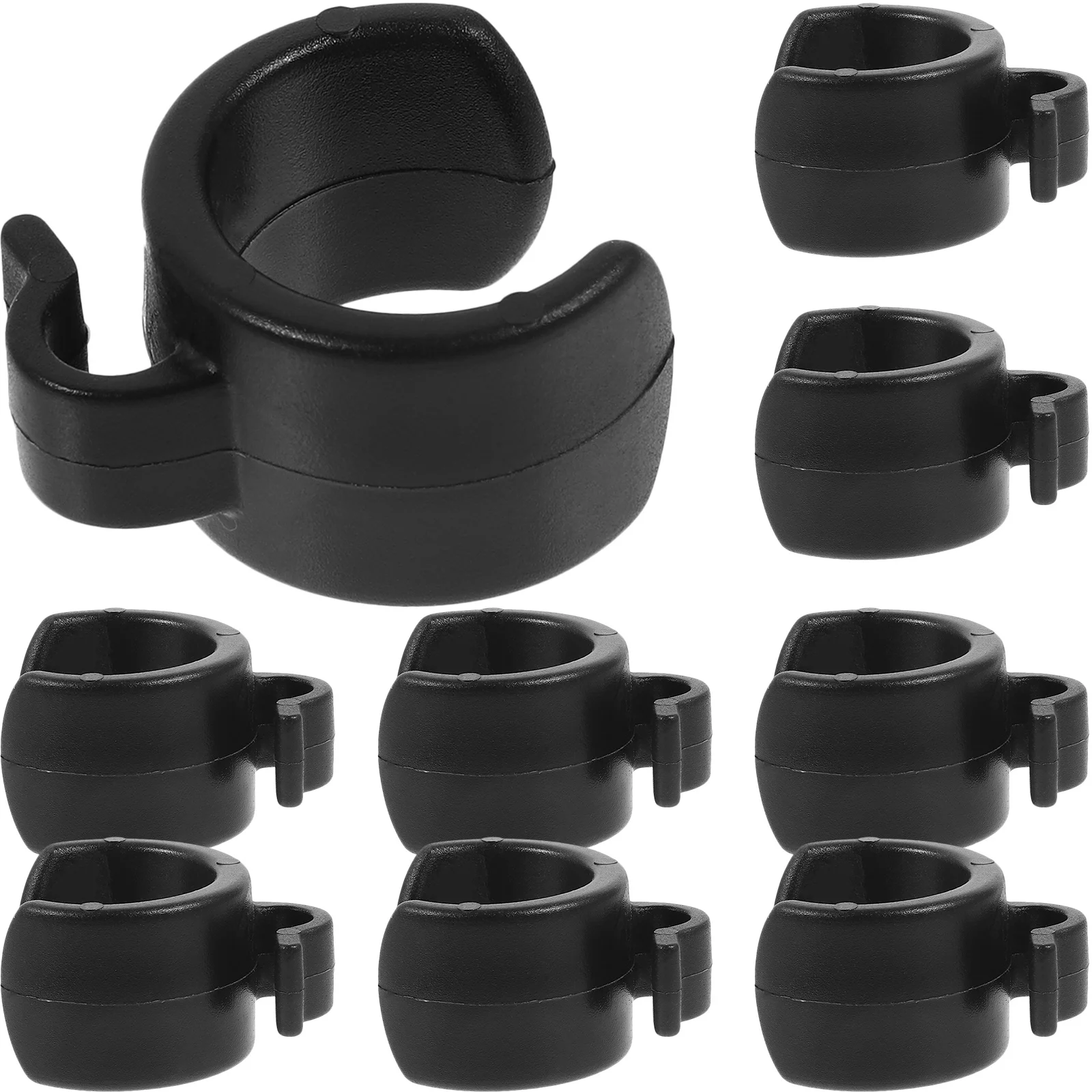 20 قطعة حامل الميكروفون كابل كليب 20 مللي متر خط دعامة تثبيت مشبك حامل الكابلات البلاستيكية ل ترايبود القطب إدارة الأسلاك كليب مقاطع الحبل