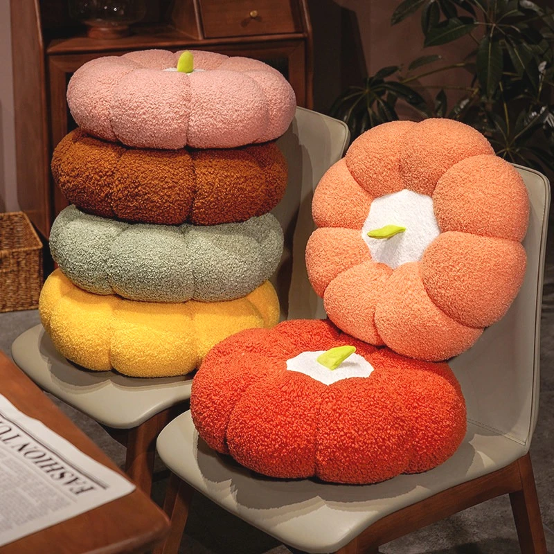 Coussin de sol épais en forme de citrouille, pouf en peluche Tatami pour salon, chambre, banc de fenêtre, support dorsal pour se détendre, oreiller de sol