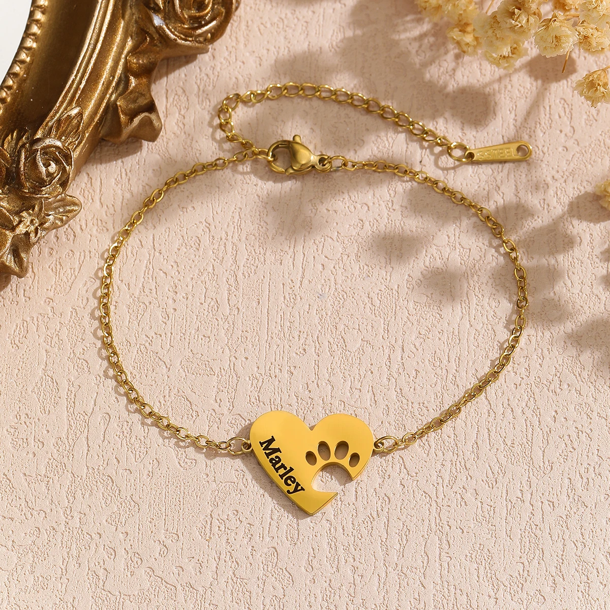 Letter Text Custom Name Bracelet For Baby Women Men Personalized Child Kid Gold Color Anklet Family Gift Stainless Steel Jewelry