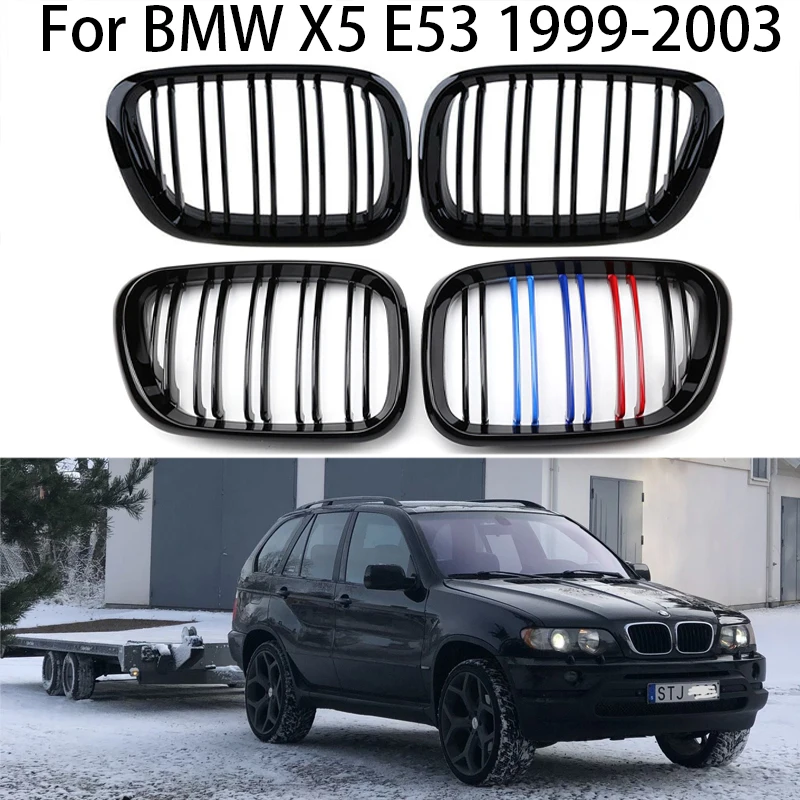 

5 Kinds For BMW X5 E53 1999 2000 2001 2002 2003 Car Front Radiator Grill Front Bumper Front Kidney Grille External Spare Parts