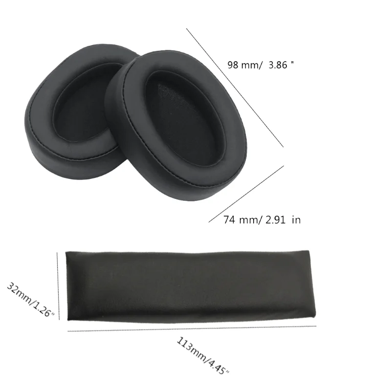 مريحة تناسب الأذن شعاع عقال وسادة استبدال متوافق مع سوني MDR-WH-H900N 100ABN سماعة الملحقات