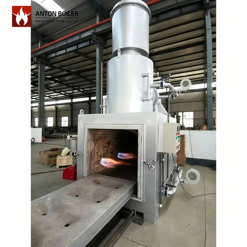 J ANTON BOILER Industrial Waste Incinerator Negative Pressure Fully Sealed 3-Chamber Gasification Design 2-Year Warranty