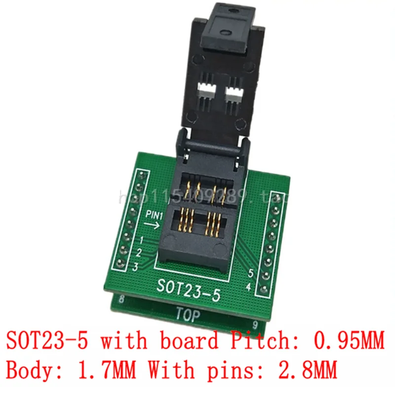 SOT23-3 SOT23-5 SOT23-6 IC chip programming socket aging test socket Spacing 0.95mm SMD transistor test socket width 1.7mm/1.4mm
