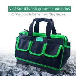 20 Inch Bag for Work Tool for Electrician Multi-function Thickened Durable Oxford Woodworking Portable Tool Storage Bag