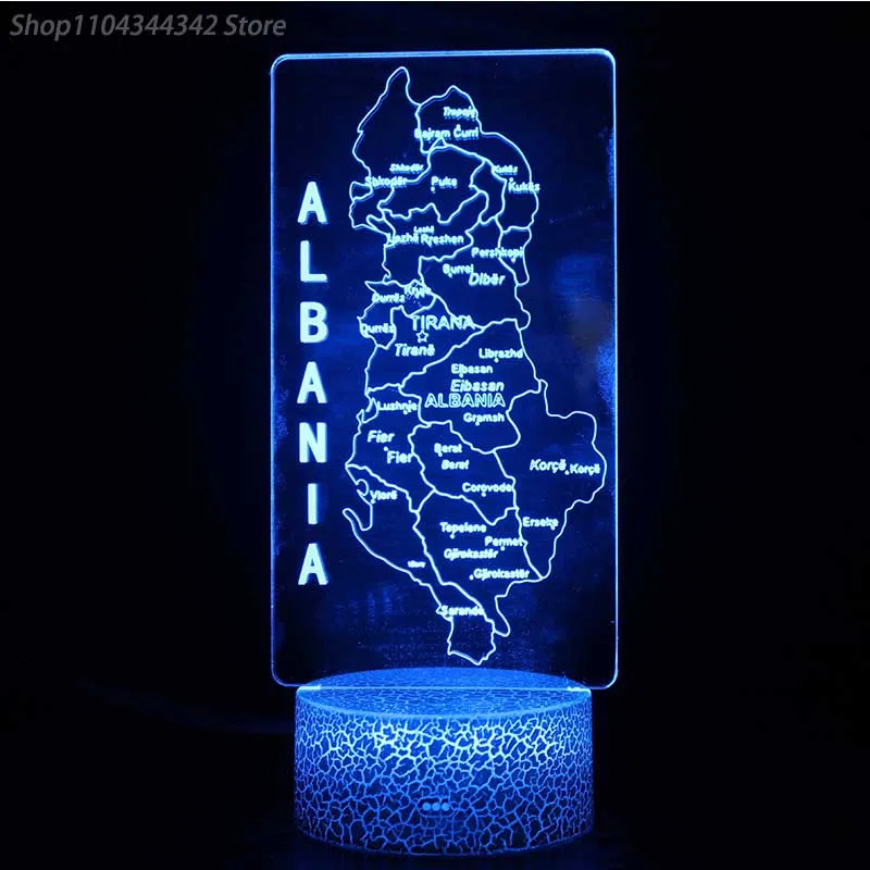 3D อะคริลิค Creative Globe Planet Night Light ห้องนั่งเล่นห้องนอนสร้างสรรค์เด็กของขวัญตกแต่ง USB บรรยากาศ Ligh