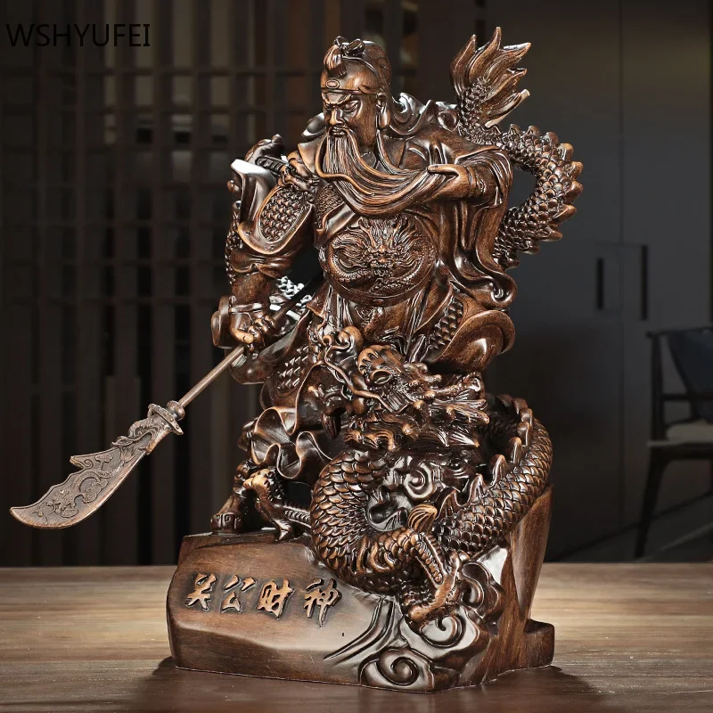 Imagem -03 - Tradição Guan yu Escultura Feng Shui Decoração Sala de Estar tv Gabinete Feng Shui Ornamentos Resina Artesanato Acessórios para Casa