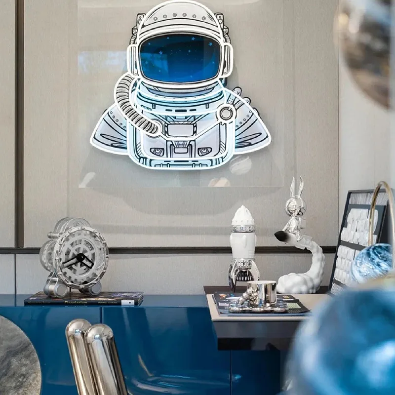 Creative space rocket ornament astronaut astronaut resin handicraft children's room living room wine cabinet spacecraft decorati