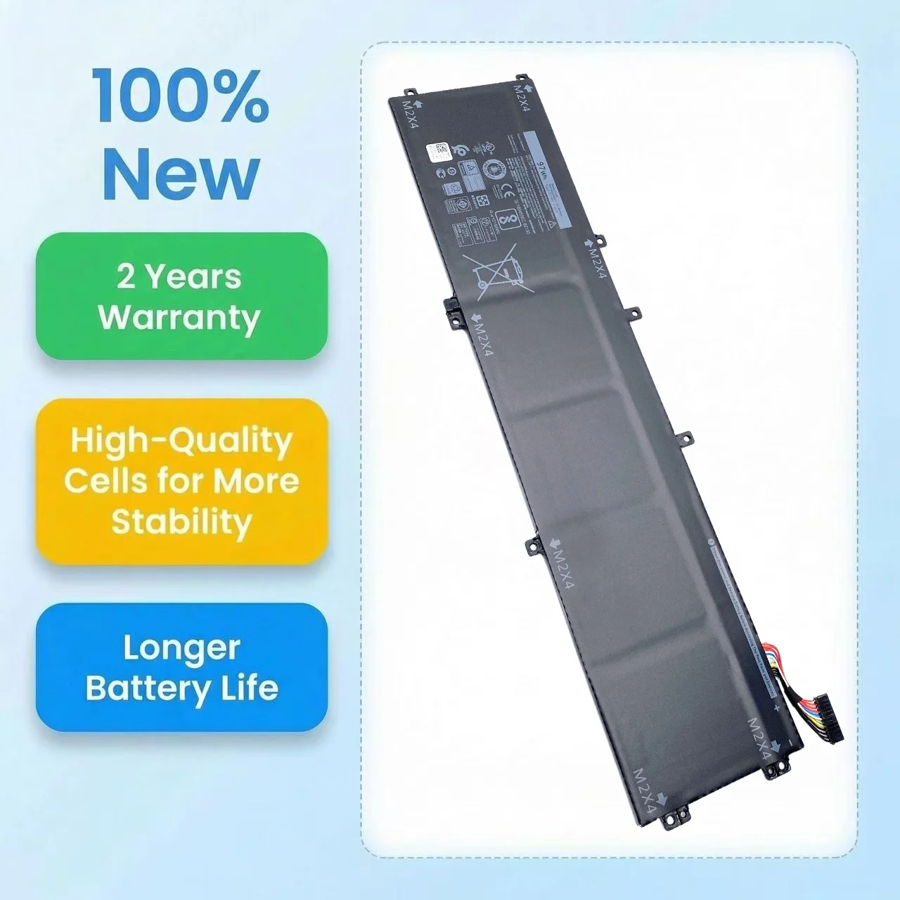 

New 6GTPY 0GPM03 97WH Laptop Battery For DELL XPS 15 9570 9560 7590 For DELL Precision 5520 5530 Series Notebook 05041C H5H20