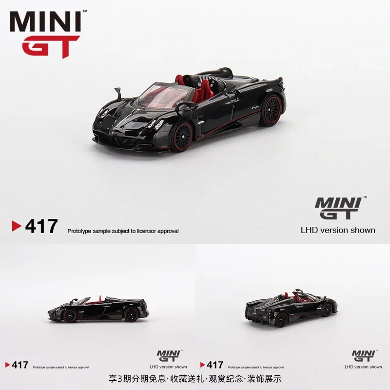 TSM MODELS MINIGT#417 1:64  Pagani Huayra Roadster Diecast Model Race Car Kids Toys Gift