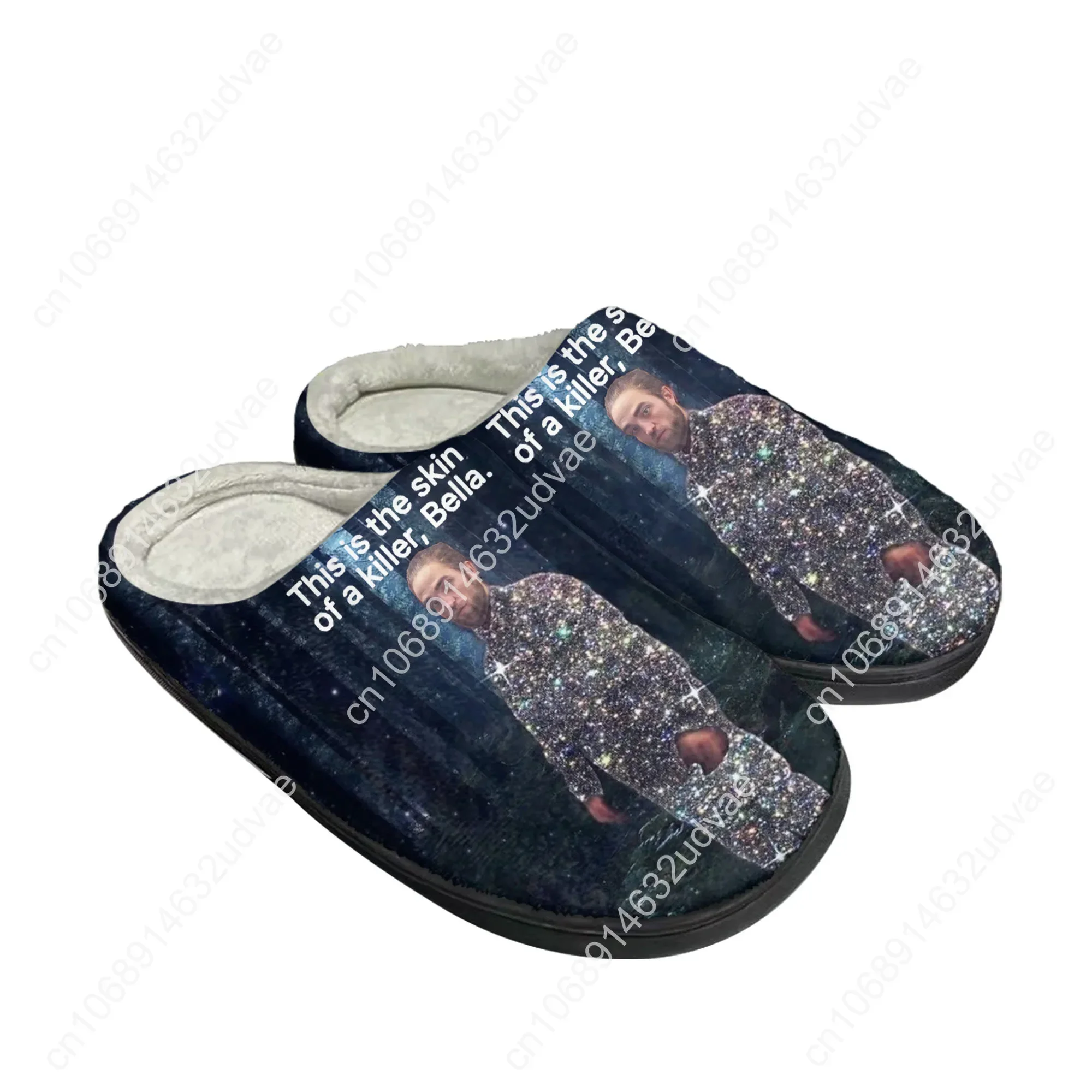 Robert Pattinson Staande Meme Thuis Katoen Custom Slippers Heren Dames Sandalen Pluche Casual Houden Warme Schoenen Thermisch Slipper