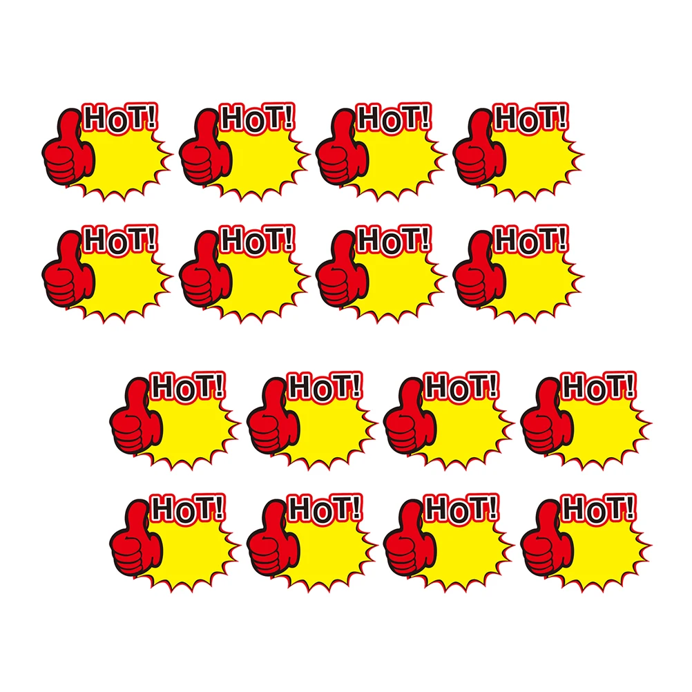 

50 pcs Price Tags Blank Advertising Stickers Promotional Signs For Retail Store Garage Sale Fundraiser Market Shop Display