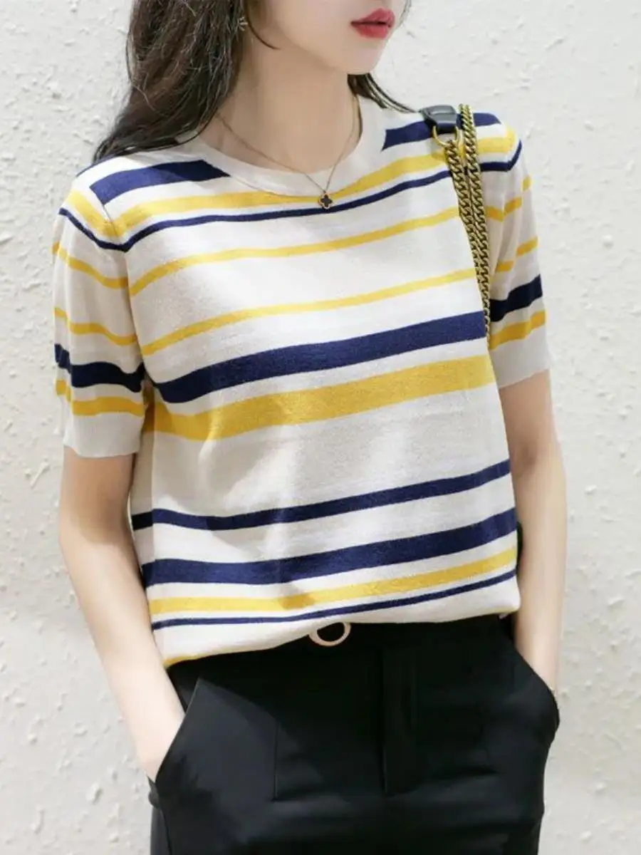 nova-blusa-feminina-de-malha-de-seda-gelada-2026-manga-curta-gola-redonda-solta-com-listras-e-blocos-de-cores-com-bolso-moda-verao