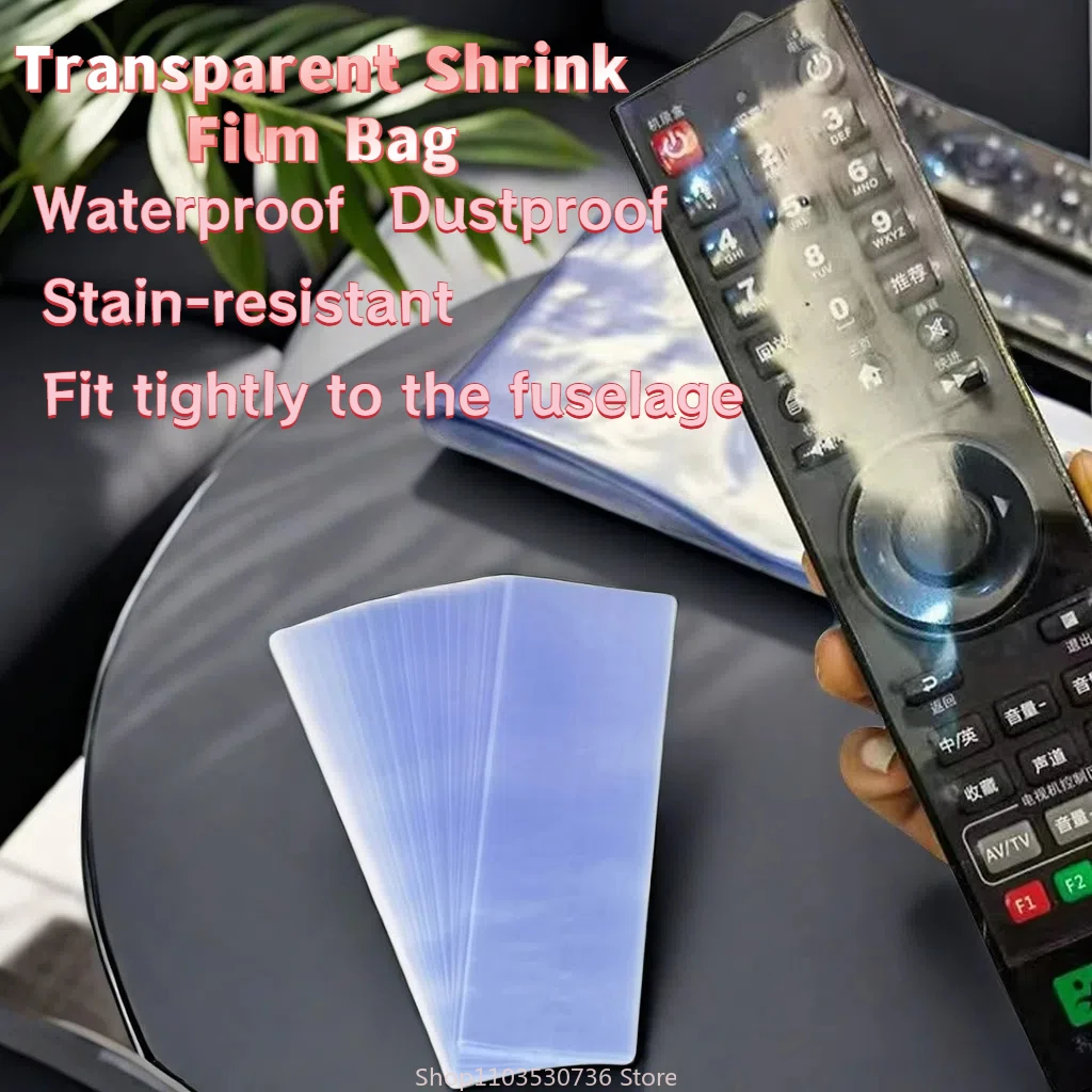 

5/10/20PCS Transparent Shrink Film Bag Anti-dust Protective Case Cover For TV Air Conditioner Remote Control Shrink Plastic