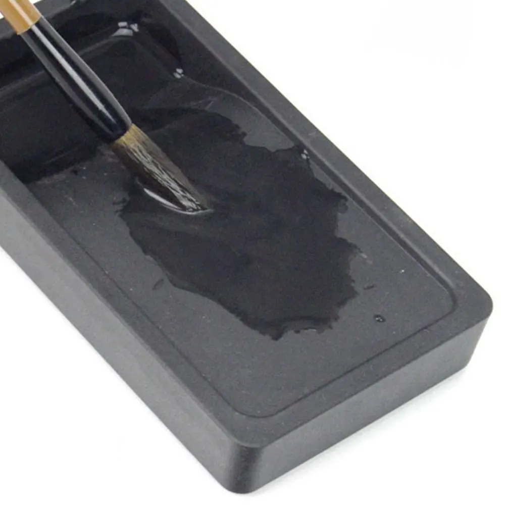 

3 pcs Portable Inkstone Black Two Sided Durable Calligraphy Inkslab Students Stationery Writing Painting Tool Chinese Grinding