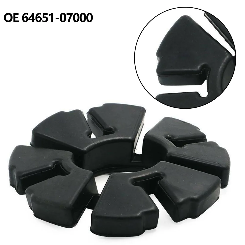 Black Rubber Cush Drive Set for Rear Wheel of For Suzuki GN125 GN250 EN125 RG125 Replace OEM Number 64610 38300