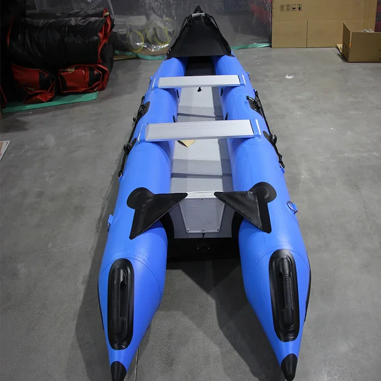 Fashion High quality Inflatable Boat with Motor PVC Rowing Boats Kayak 2 Person Kayaks for Sale