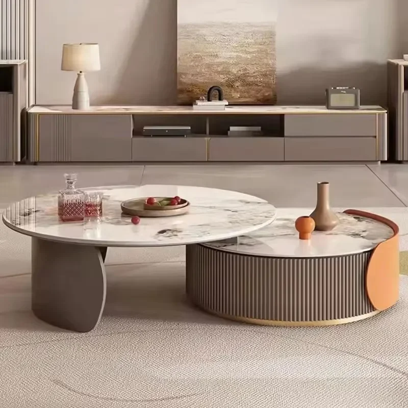 

Compact Minimalist Coffee Tables Aesthetic Modern Premium Space Saving Side Table Luxury Designer Mesa Auxiliar Hotel Furniture