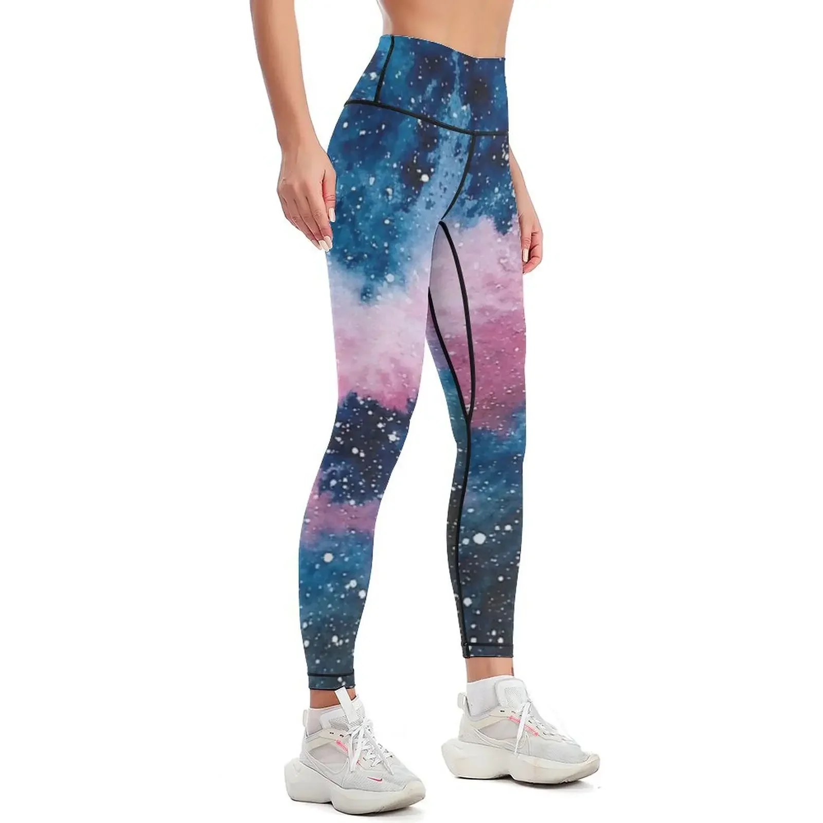 Watercolour Galaxy III Leggings for physical gym's sportswear Pants sport legging pants raises butt Womens Leggings