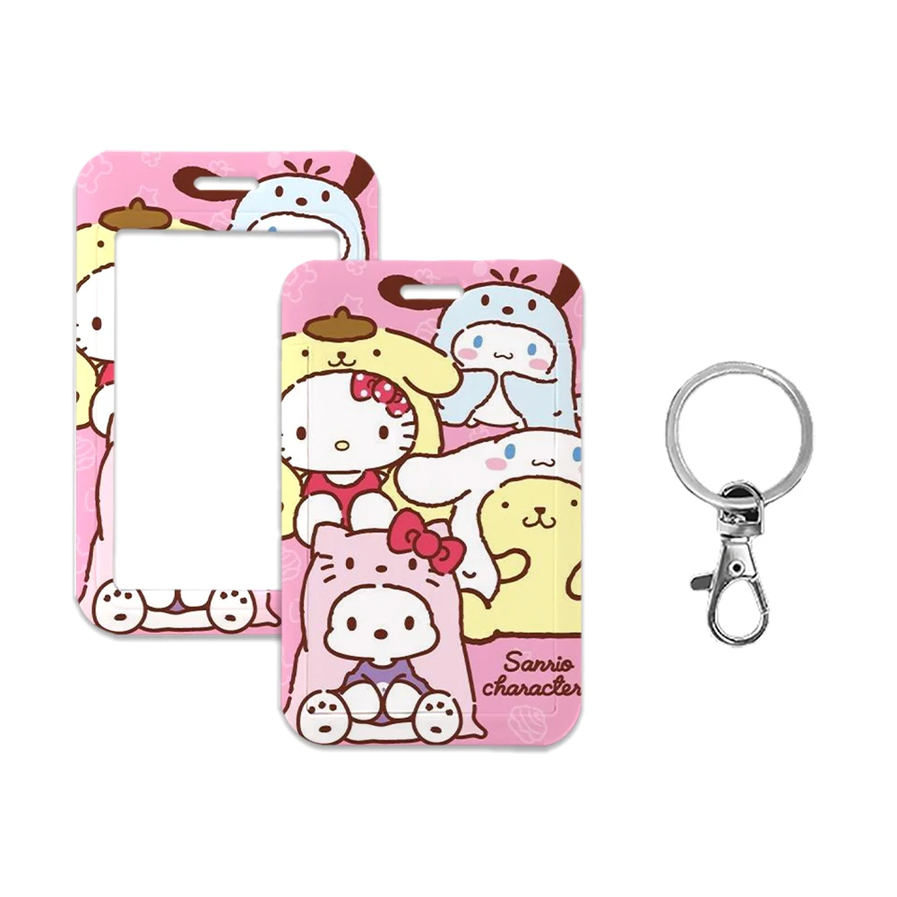 W Cartoon Anime Kind Sanrio Kuromi Melodie Pochacco Cinnamoroll Hello Kitty Kaart Houder Student Sleutelhanger Bus Metro Kaart